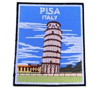 Leaning Tower of Pisa Italy Patch (3.5 Inch) Iron-on/Sew-on Badge Travel Europe Souvenir Tuscany Vacation Emblem Gift Patches