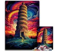 Leaning Tower of Pisa Italy Puzzles for 1000 Piece Jigsaw Puzzles for Adults for Teenagers, Family Game Night, BrainChallenging Gift Idea 1000 PCS(75x50cm)