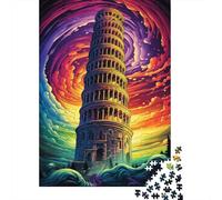 Leaning Tower of Pisa Italy2 1000 Piece Puzzles for Adults 1000 Piece Wooden Puzzles-Puzzle Hands-on Game-Family Decoration 1000pcs (75x50cm)
