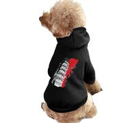 Leaning Tower Pisa Italy Falg Dog Hoodie Shirts Pet Clothes for Small Puppy Cat Costume XS