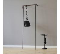 Leanon II Lean Wardrobe Column Black Bars Nut Roomsafari - 1112