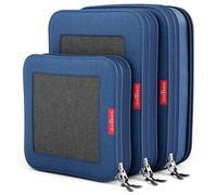 LeanTravel Compression Packing Cubes Luggage Organizers (3) Set