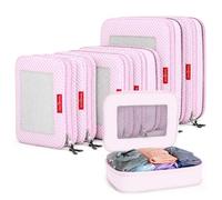 LeanTravel Compression Packing Cubes Luggage Organizers (3) Set