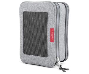 LeanTravel Compression Packing Cubes Luggage Organizers (3) Set Grey