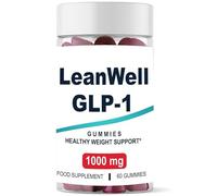 LeanWell GLP-1 Gummies - Advanced Formula | 60 Gummies | Supports Weight Management, Appetite Control & Metabolism | Vegan, Non-GMO Supplement, Slim Warriors
