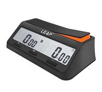 LEAP Chess Clock Digital Chess Timer with Bonus & Delay Count Down up Alarm - Black/Orange