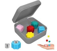 Leap Fit Gonggi Korean Game Gong Gi - Weighted Gongi Stones - Real Gongii Squid Gong-gi Set with Gray Case