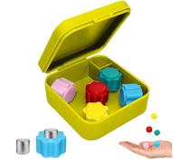 Leap Fit Gonggi Korean Game Gong Gi - Weighted Gongi Stones - Real Gongii Squid Gong-gi Set with Yellow Case