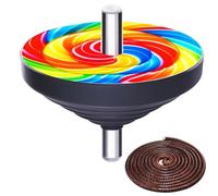 Leap Fit Spinning Top Game Set Paeng-y - Traditional Korean Folk Game Paengi - Fun Paeng-i for Family Squid Parties Gifts