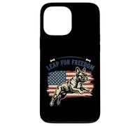 Leap for Freedom French Bulldog USA Flag Case for iPhone 13 Pro Max