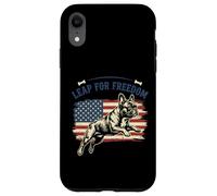 Leap for Freedom French Bulldog USA Flag Case for iPhone XR