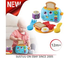 Leap Frog Yum-2-3 Toaster│Kid's Breakfast Toy Foods & Utensils Play Set│12m+
