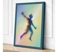 Leap into Light Canvas Wall Art Print 18x12 Inch