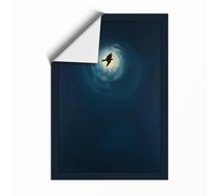 Leap Into Light Minimalist Unframed Wall Art Print A4 (29.7×21cm), Wall Decor for Living Room, Bedroom, Office & Home, Art Gift