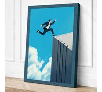 Leap of Faith Canvas Wall Art Print 18x12 Inch | Ready to Hang, Gallery Wrapped, Fade-Resistant Inks, Securely Packaged, UK Made