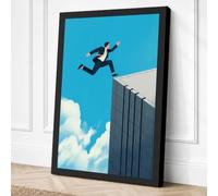 Leap of Faith Canvas Wall Art Print 36x24 Inch | Ready to Hang, Gallery Wrapped, Fade-Resistant Inks, Securely Packaged, UK Made
