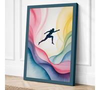 Leap of Faith Modern Canvas Wall Art Print 36x24 Inch (91 x 61 cm)