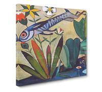 Leap Of The Rabbit by Amadeo de Souza Cardoso Classic Painting Canvas Wall Art Print Ready to Hang, Framed Picture for Living Room Bedroom Home Office Décor, 20x20 Inch (50x50 cm)