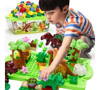 Leaper 40PCS Dinosaur Assembling Building Blocks in Green Leaper Green