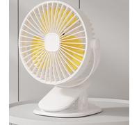 Leaper Clip Fan Portable Desktop Fan Outdoor Mini Mute Creative Fan in White Leaper White