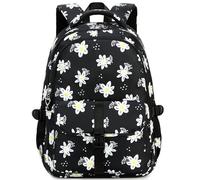 Leaper Floral Kid's Backpack for Girls Teen Elementary School Backapck Casual Daypack Rucksack Flower Black