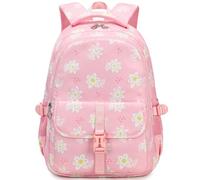 Leaper Floral Kid's Backpack for Girls Teen Elementary School Backapck Casual Daypack Rucksack Flower Pink