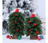 Leaper Little Red Riding Hood Artificial Christmas Tree in Green | Size: 26 cm x 18 cm Leaper Green 26 cm x 18 cm