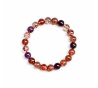 Leaper Natural Super Seven Buddha Bead Crystal Bracelet - 8mm