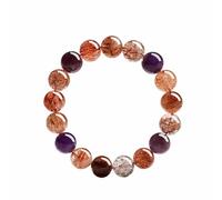 Leaper Natural Super Seven Buddha Bead Crystal Bracelet - 9mm