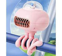 Leaper Octopus Portable Desktop Fan Outdoor Mini Mute Creative Fan in Pink Leaper Pink