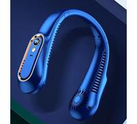 Leaper Portable Neck Fan Rechargeable Bladeless Mini 5-speed Neck Fan in Blue Leaper Blue
