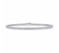 Leaper S925 Sterling Silver Moissanite Tennis Bracelet - 16.5cm
