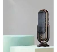 Leaper USB Rechargeable Desktop Portable Oscillating Mini Fan in Black Leaper Black