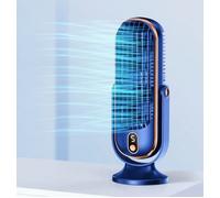 Leaper USB Rechargeable Desktop Portable Oscillating Mini Fan in Blue Leaper Blue
