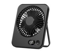 Leaper White USB Rechargeable Desktop Fan in Black Leaper Black