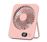 Leaper White USB Rechargeable Desktop Fan in Pink Leaper Pink