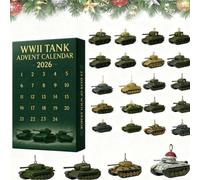 Leaper WWII Tank Acrylic Pendant Advent Calendar