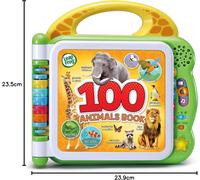 LeapFrog 100 Animals Book, Baby Book with Sounds and Words for Learning Play, Educational Toy for Kids, Preschool Toys, Bilingual Toy for Boys and Girls Aged 18 Months, 1, 2, 3 Years, English Version