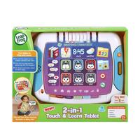 LeapFrog 2-in-1 Touch & Learn Tablet, Kids Two-Sided Tablet, Electronic Toy with Stories and Activities, Tablet for Boys and Girls, Educational Play for Children Aged 2 Years +, Multicolor, 611203