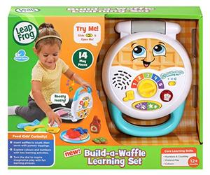 LeapFrog Build-a-Waffle Learning Set, Role Play Kitchen Toy with Lights, Music, Colours & Counting, Toddler Gift for ages 12, 18, 24+ months, English Version