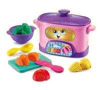 LeapFrog Choppin' Fun Learning Pot, Pink, Roleplay Kitchen Toy for Children, Interactive Learning Toy for Pretend Play with Food Names, Recipes and