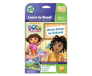 LeapFrog LeapReader TAG Book: Dora the Explorer Dora Goes to School