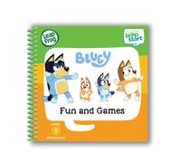 LeapFrog LeapStart Bluey Fun and Games, LeapStart Books, Compatible with LeapStart Systems, 25+ Interactive Games & Activities, Educational Book for