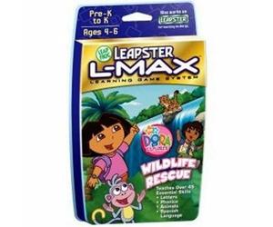 LeapFrog Leapster L-Max Dora the Explorer Wildlife Rescue Educational Game