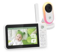 LeapFrog LF2415 Baby Monitor With 5" LCD Screen, Indoor, 1000ft Range, NightVision, Soothing Lullabies, NightLight, 2-Way Audio Talk, Temperature Alert