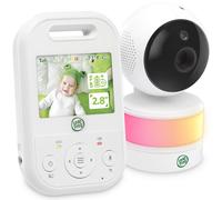 LeapFrog LF2513 Baby Monitor, 2.8" IPS LCD Screen, Pan-Tilt-Zoom, 1000ft Range, Night Vision, Soothing Lullabies, Night Light, 2-Way Audio,Temperature