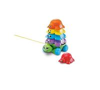 LeapFrog Nest & Count Turtle Tower, Pull Along, Stacking Toy, Teaches Colours, Shapes & Numbers, Includes 5 Turtle Shells, Sensory Baby Toy for 12, 18, 24 months +, English Version