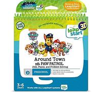 Leapfrog Preschool: Around Town with PAW Patrol Activity Book, English | Interactive PAW Patrol book teaches jobs, places and problem-solving with 3D LeapStart animation. Ages 3-6