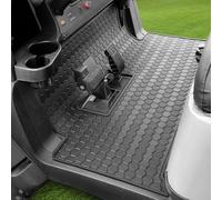 LEAPGOMAX Club Car Precedent Floor Mat, Full Coverage Golf Cart Floor Mat Replacement for Precedent (2004-2023)/Onward & Tempo (2017-2023)/Villager & V4L (2019-2023)-Black Trim