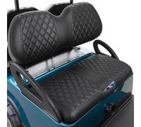 LEAPGOMAX Club Car Precedent Seat Covers, Golf Cart Seat Covers for Precedent OEM Ordinary Seat-Thick Premium Marine Leather Custom Diamond Comfortable/Anti-Scratch/Anti-Fading/Easy to Install